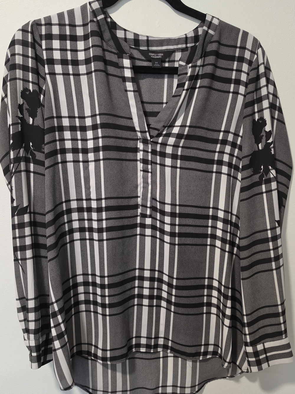 Simply vera Vera Wang Plaid Blouse